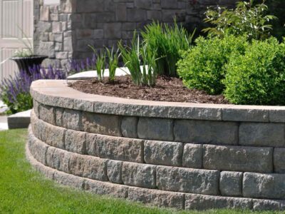 Garden retaining wall installers Yorkshire