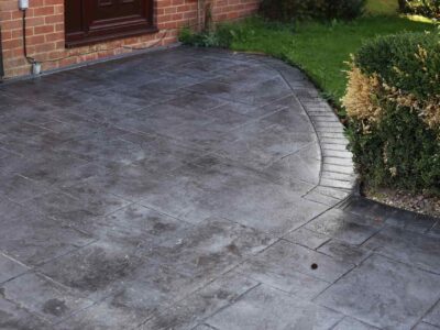 Beverley patterned concrete driveway